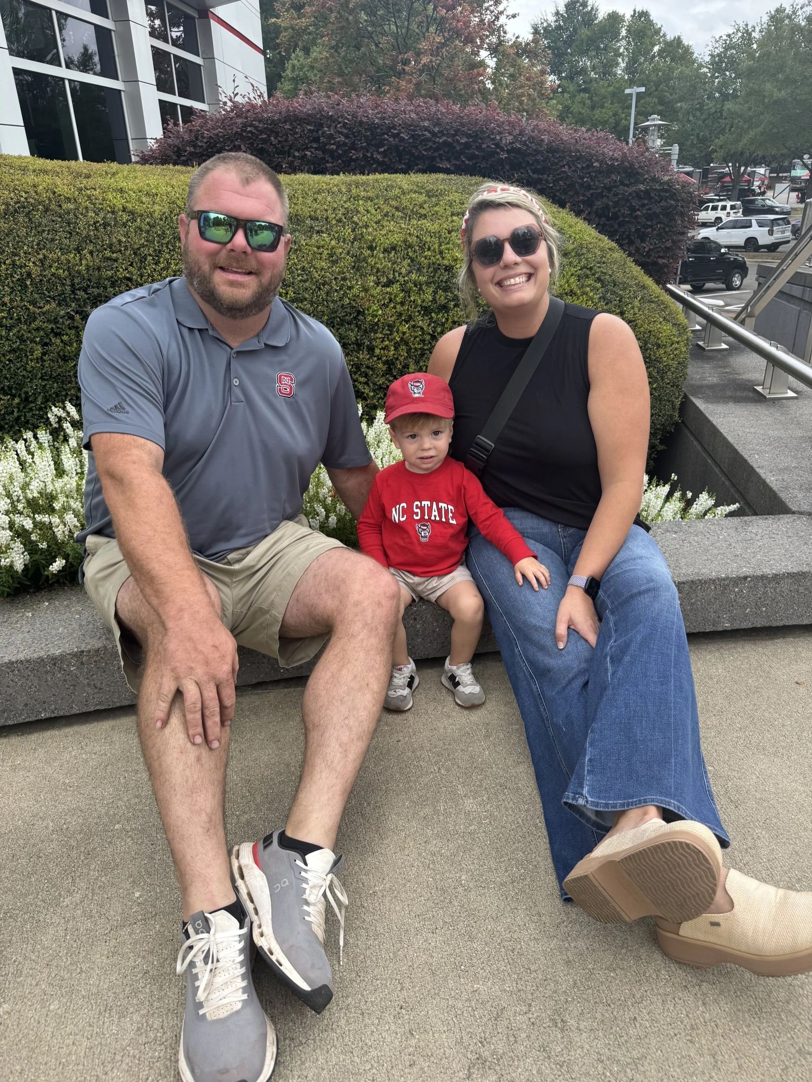 Garrett, Chelsey, and Wade in the pasture