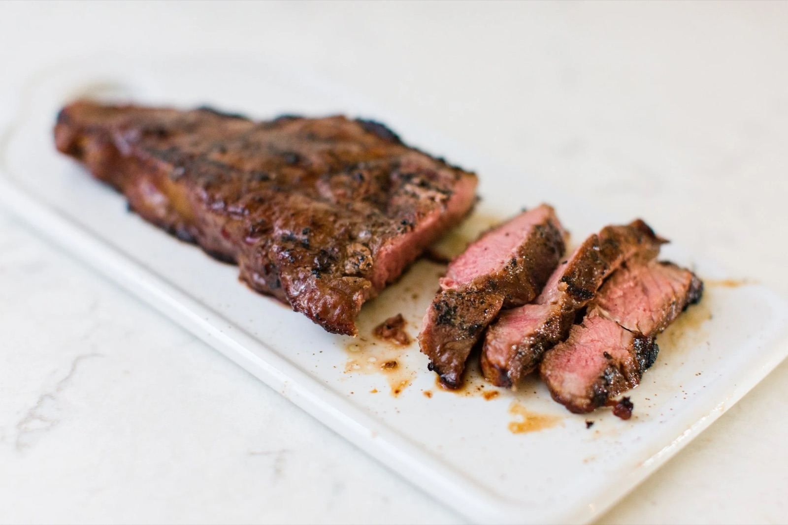 Grilled NY strip steak